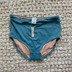 madewell high waisted swim bottoms